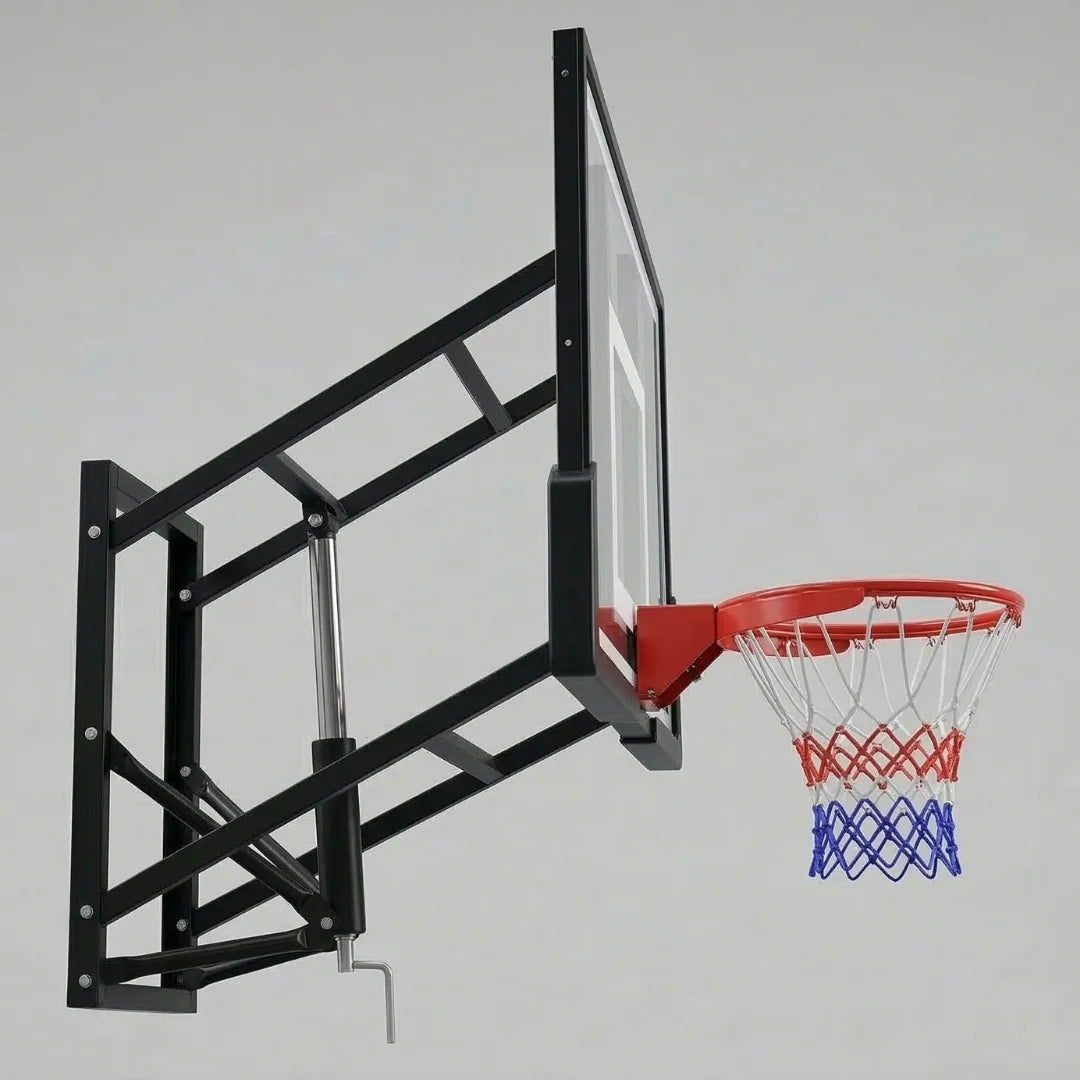 SBA Adjustable Basketball Hoop Board With Crank Mechanism Board Size: 180x105cm Height: 2.3-3.05m