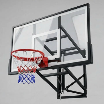 SBA Adjustable Basketball Hoop Board With Crank Mechanism Board Size: 180x105cm Height: 2.3-3.05m