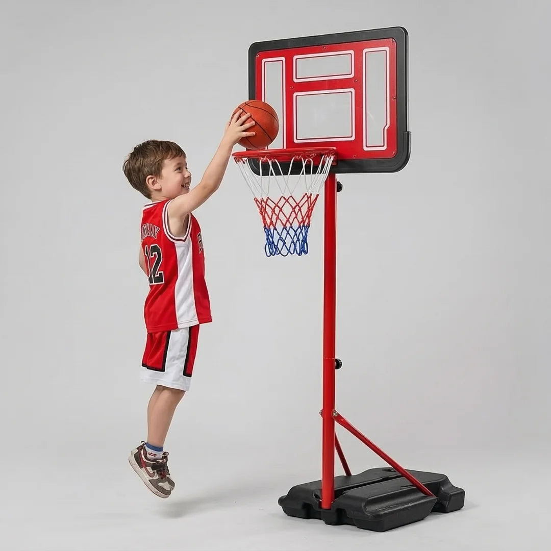SBA Kids Mini Basketball Adjustable Hoop Board Size: 60x40cm Height: 1.4-2m