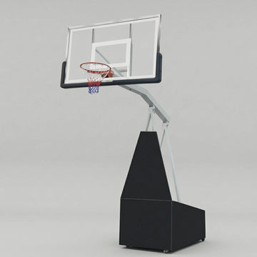 SBA Professional Basketball Hoop Adjustable Foldable Mouvable Board Size: 180x105cm Height: 2.6-3.05m
