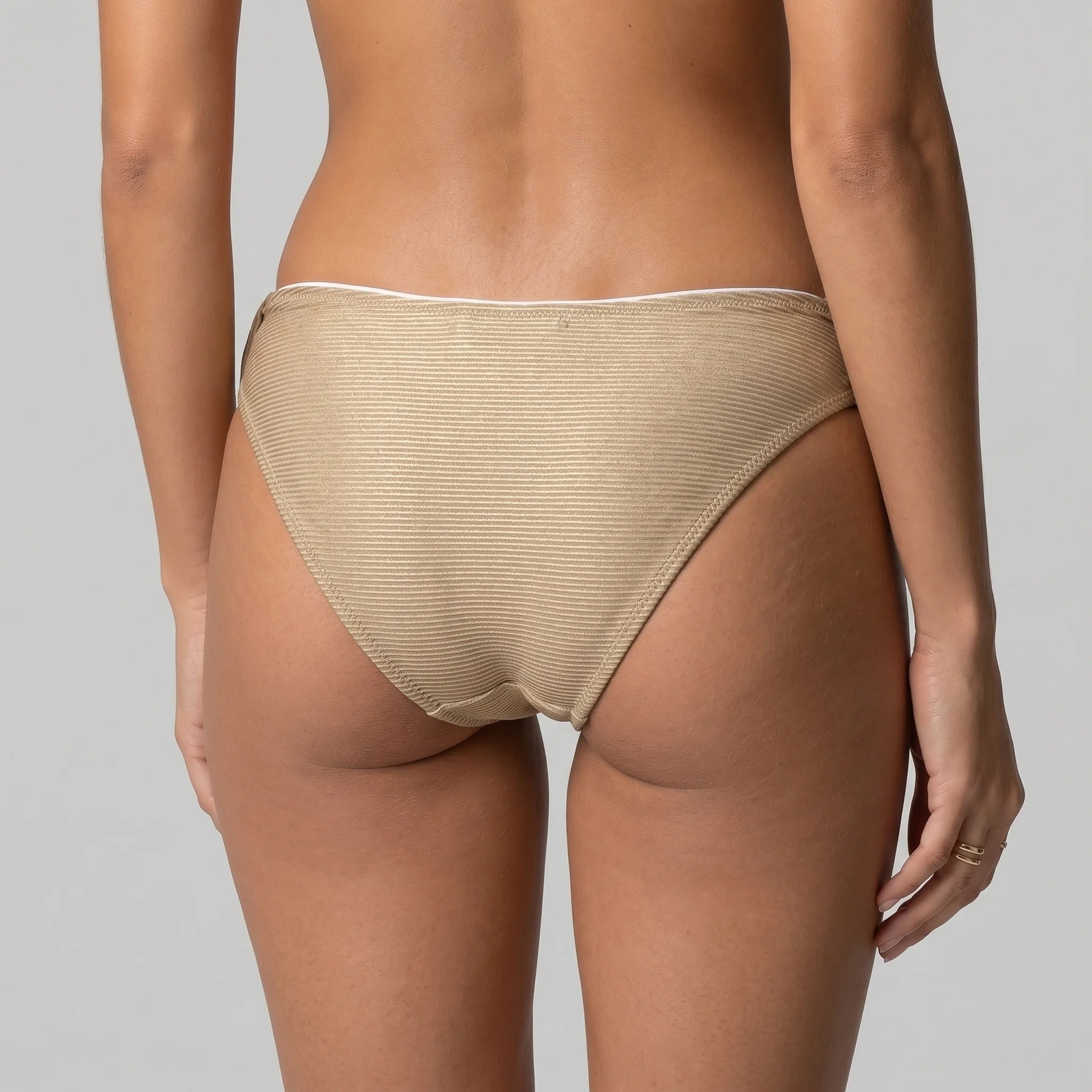 Lucero Women Beach Couture The Golden Hour Swim Brief Swimwear Carvico Fabric Made In Greece