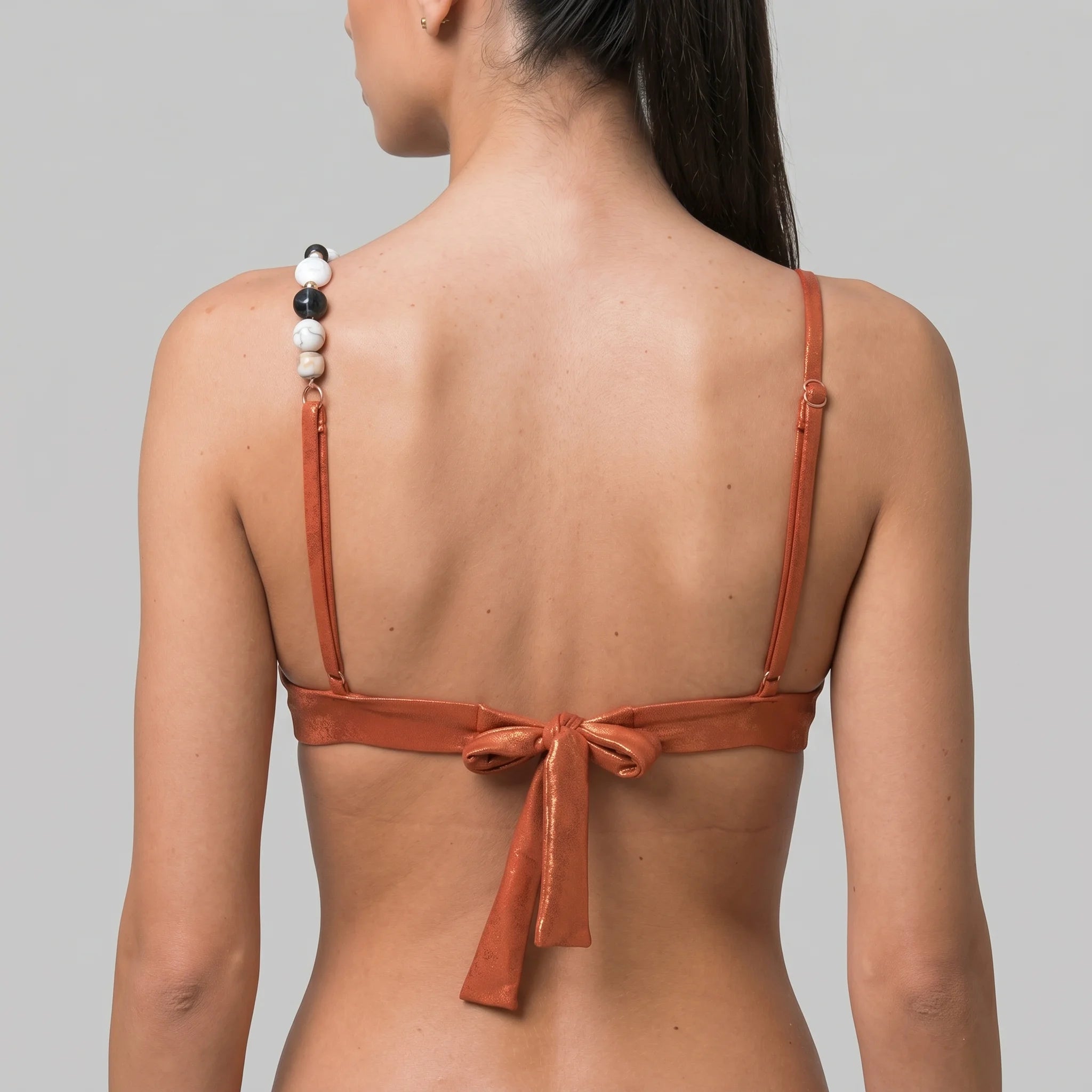 Bluepoint Women Beachwear On The Rocks Triangle Swim Bra Bikini Top With Decorative Rocks