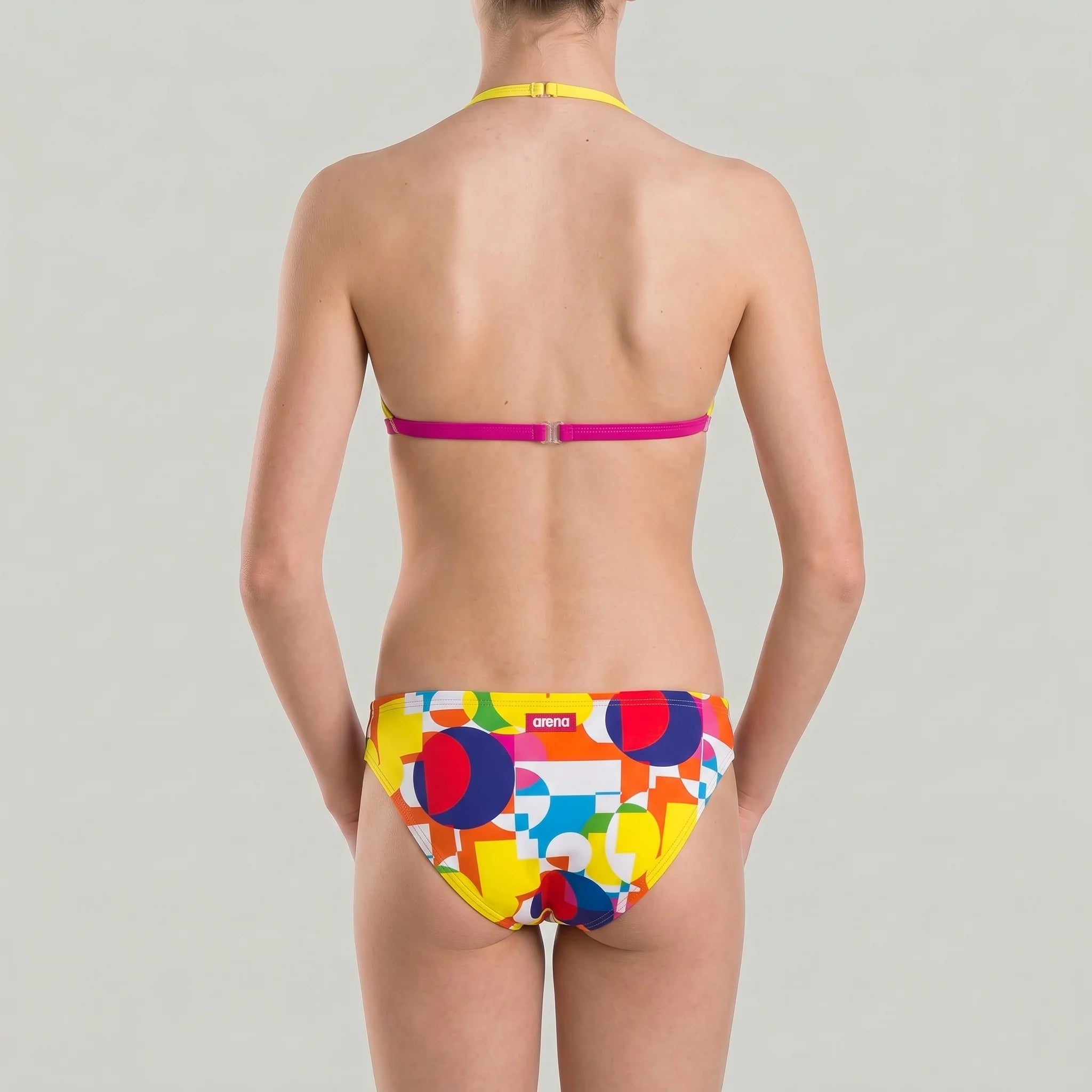 Arena Kids Beach Swimwear Junior Girls 2 Pcs Marble Triangle Last Pieces