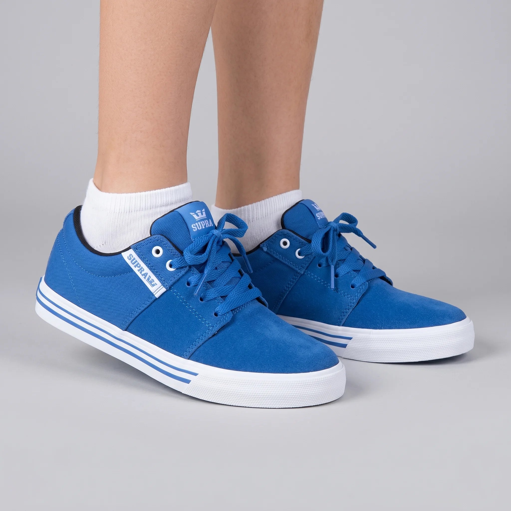 Supra Unisex Kids Women Casual Shoes Stacks Vulc II Ocean White