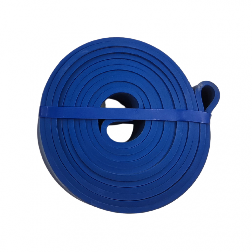 Resistance Band Power Lifting Fitness Loop L-208cm W-3.3cm Blue