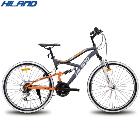 Hiland 26 Inch Frame Size Medium 16" Seat Tube Length Mountain Bike Grey