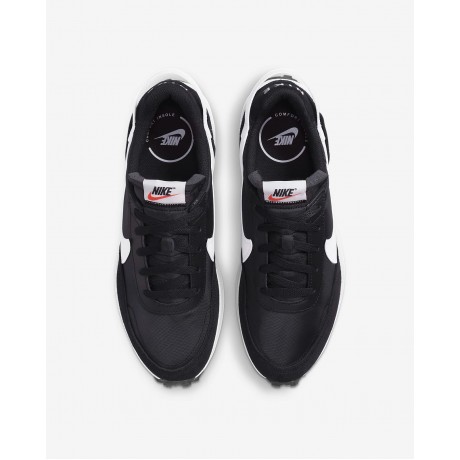 Nike Men Waffle Debut Casual Shoes Black White