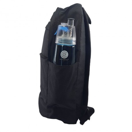 Peak Accessories School Bag Backpack For Men Women Kids Bundled With Unbreakable Refresh Water Bottle 750ml B193130 Black