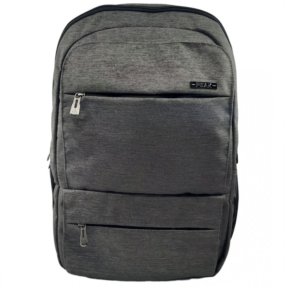 Peak Accessories School Bag Backpack For Men Women Kids Bundled With Unbreakable Refresh Water Bottle 750ml B194060 Dark Grey