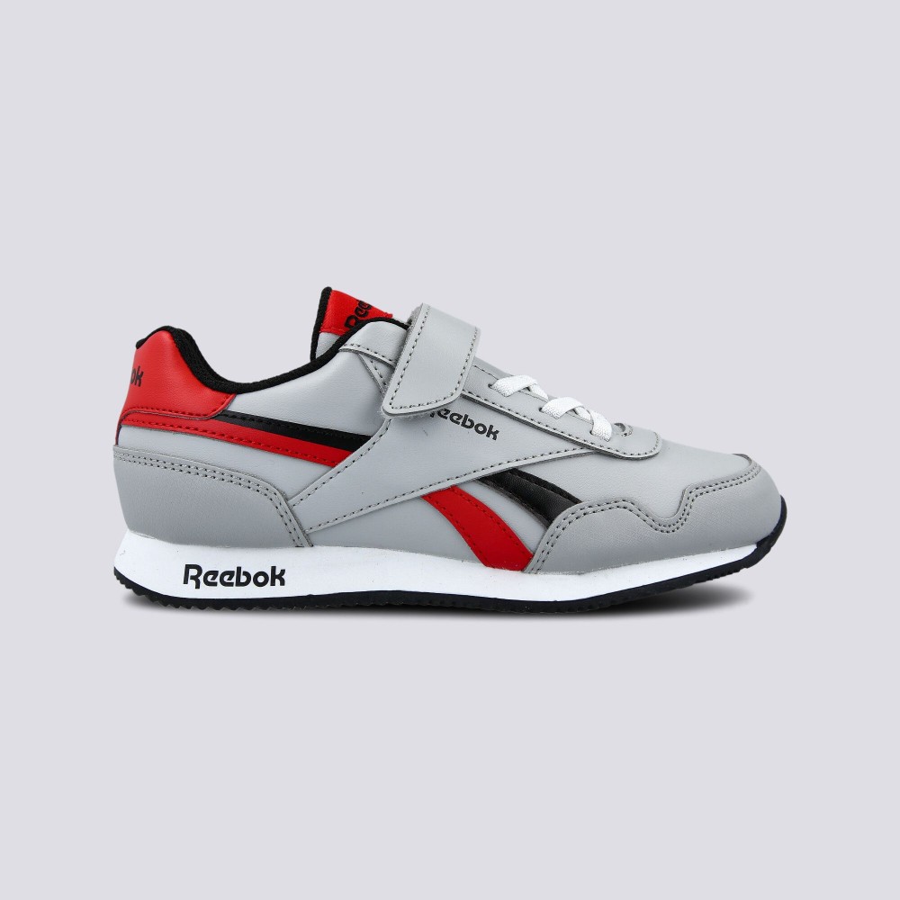 Reebok Kids Boys Casual Shoes Royal Cl Jog 3.0.1 Grey Black Red